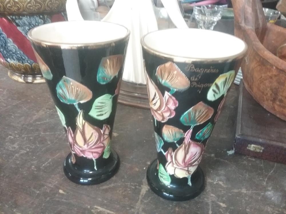 PAIRE VASES BAGNERE DE BIGORRE