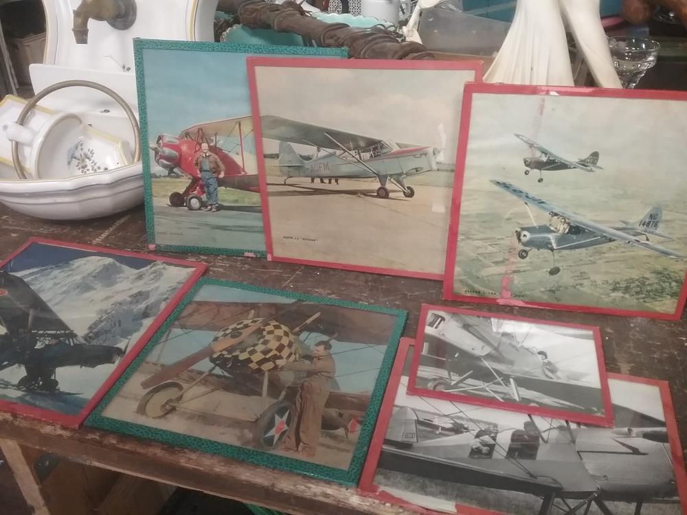 LOT DE 7 PHOTOS AVIATION