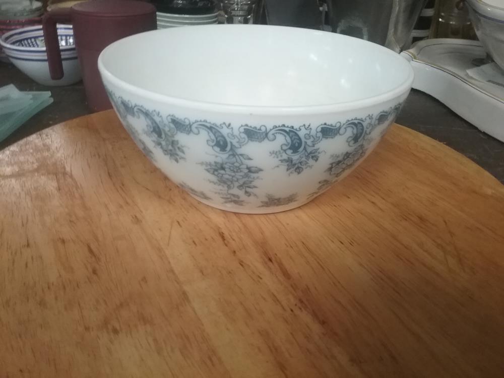 SALADIER FLEURS BLEU