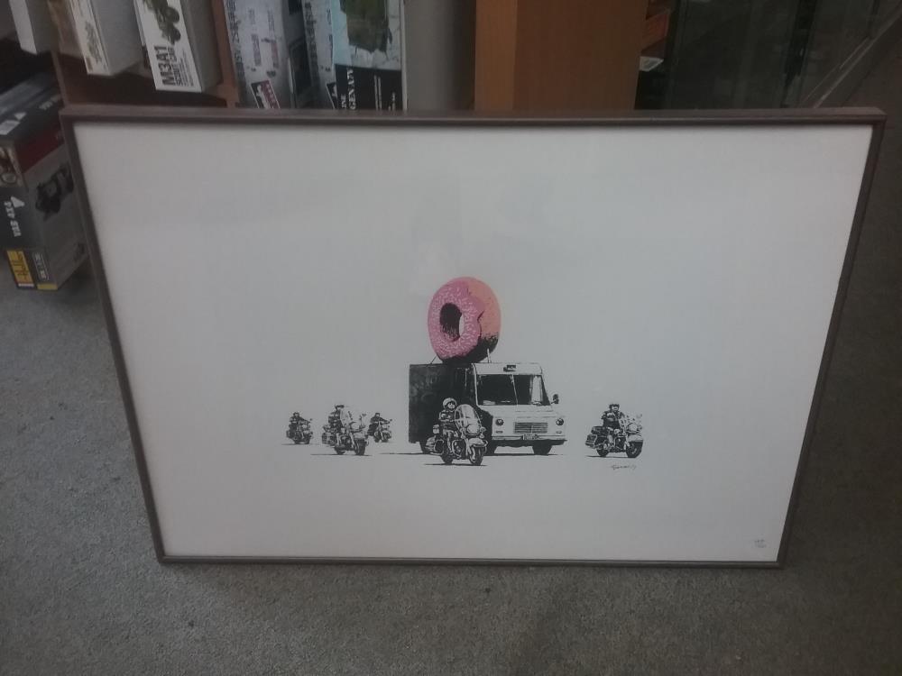 LITHOGRAPHIE SIGNEE BANKSY 147/150 AVEC CERTIFICAT D'AUTHENTICITÉ 