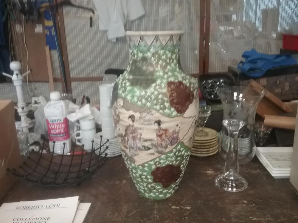 GRAND VASE ASIE STYLE SATSUMA