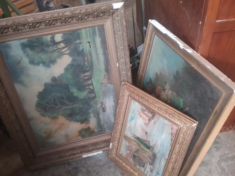 TABLEAU ANCIEN EN L'ETAT