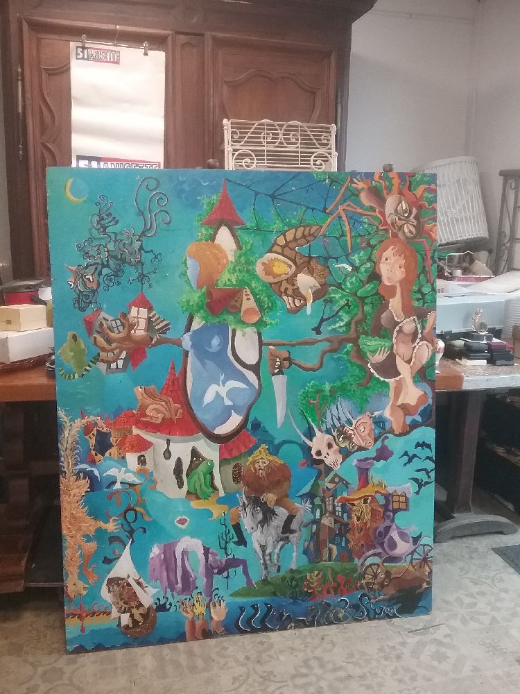 GRAND TABLEAU SIGNE TONY
