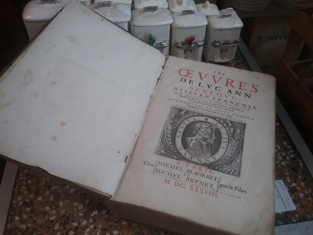 LIVRE OEUVRES DE SENEQUE 1638