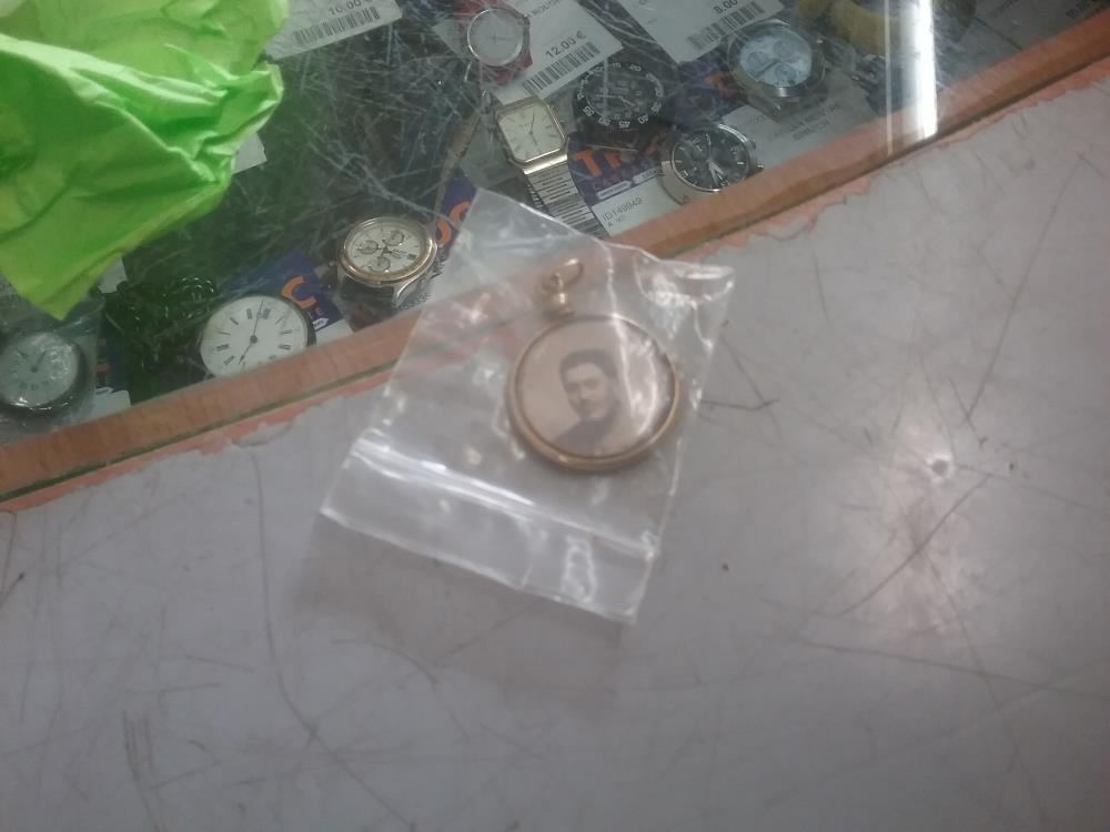 MEDAILLON PHOTO ANCIEN DOUBLE 