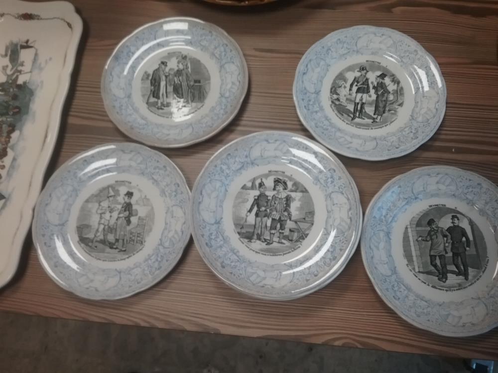 SERIE 10 ASSIETTES DEVINETTES