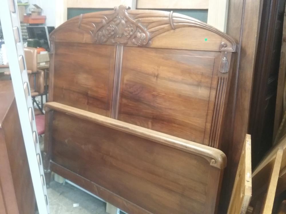 LIT DE MARRIAGE NOYER ET SOMMIER 