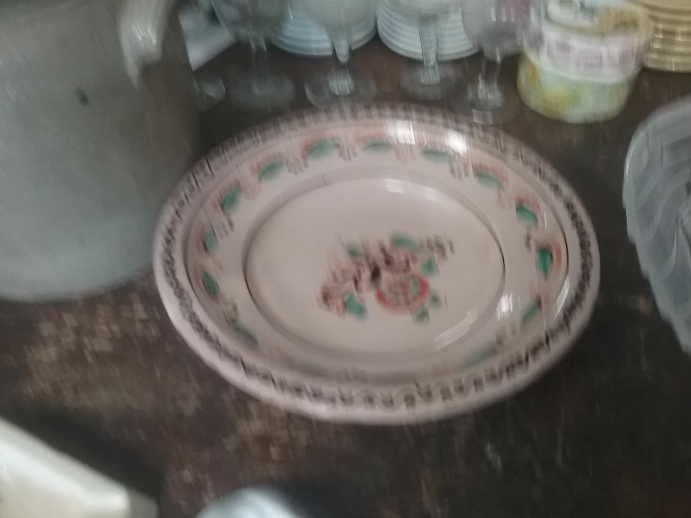 ASSIETTE DECO TERRE CUITE ÉMAILLÉ 