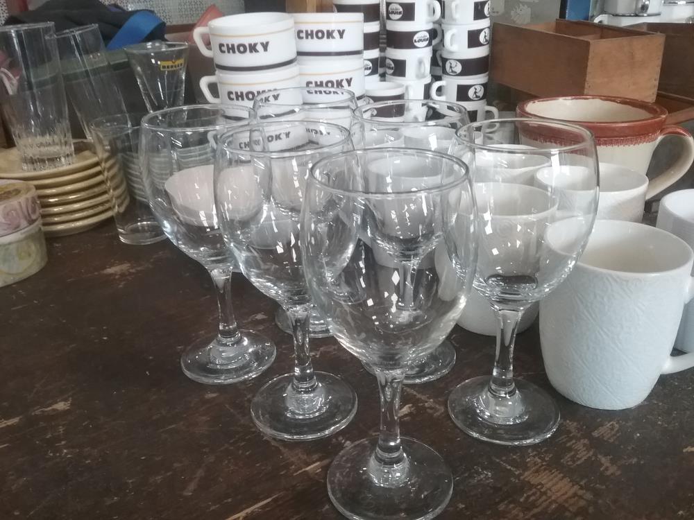 6 VERRES A VIN 