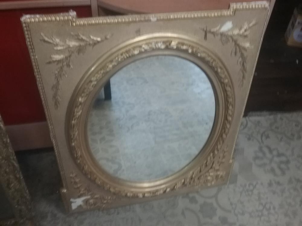 MIROIR DORE ANCIEN EN ETAT 