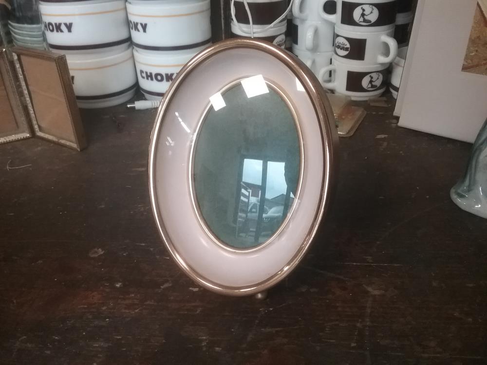 CADRE PHOTO OVALE US VINTAGE