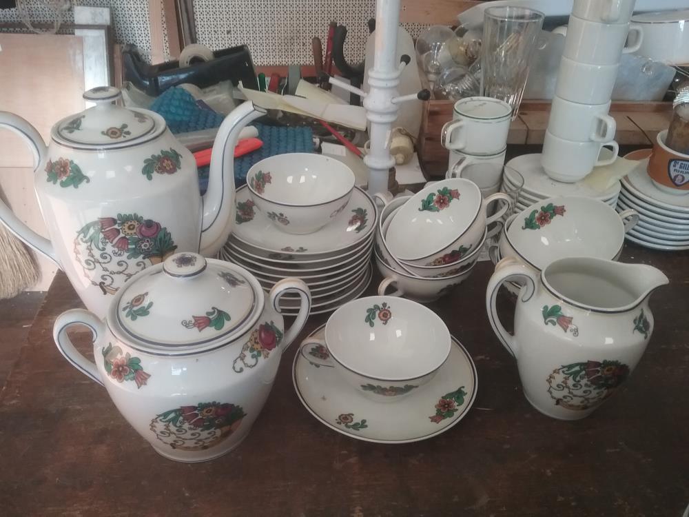 SERVICE A CAFE LIMOGES FLEURI