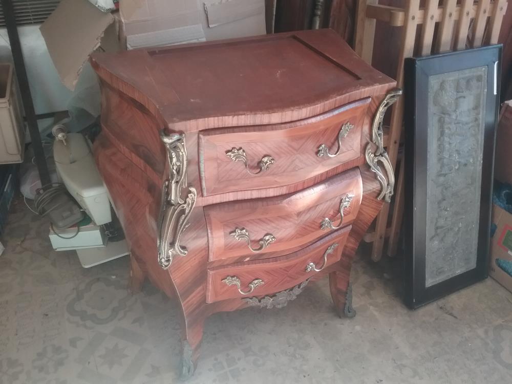PETITE COMMODE TOMBEAU 3T SS MARBRE