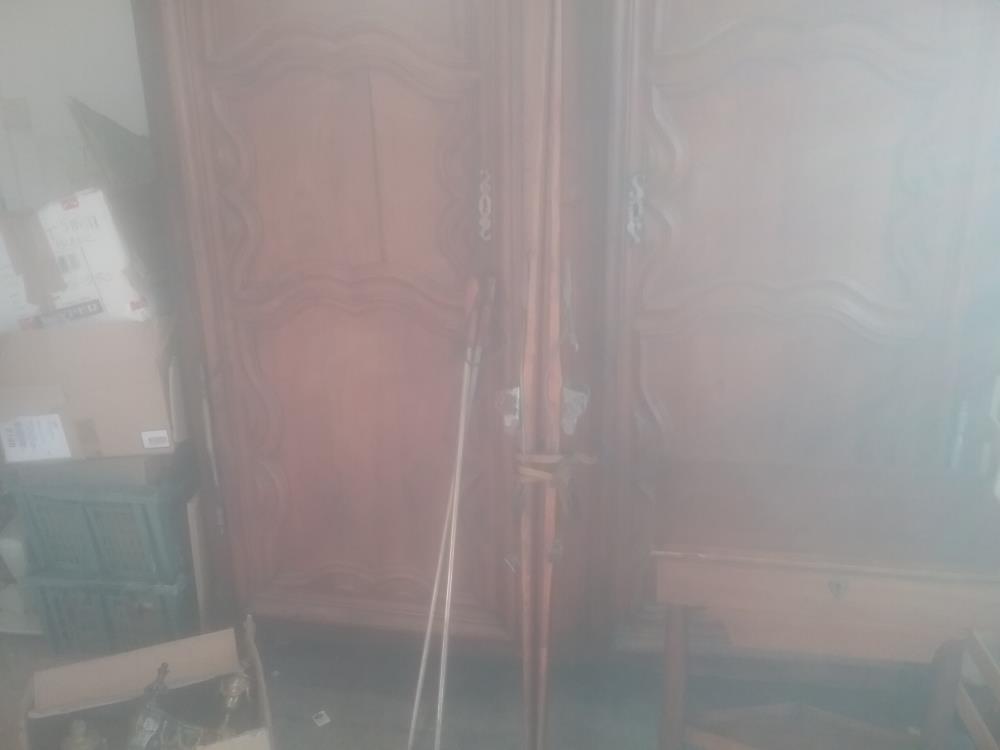 PAIRE DE SKI ANCIEN BOIS