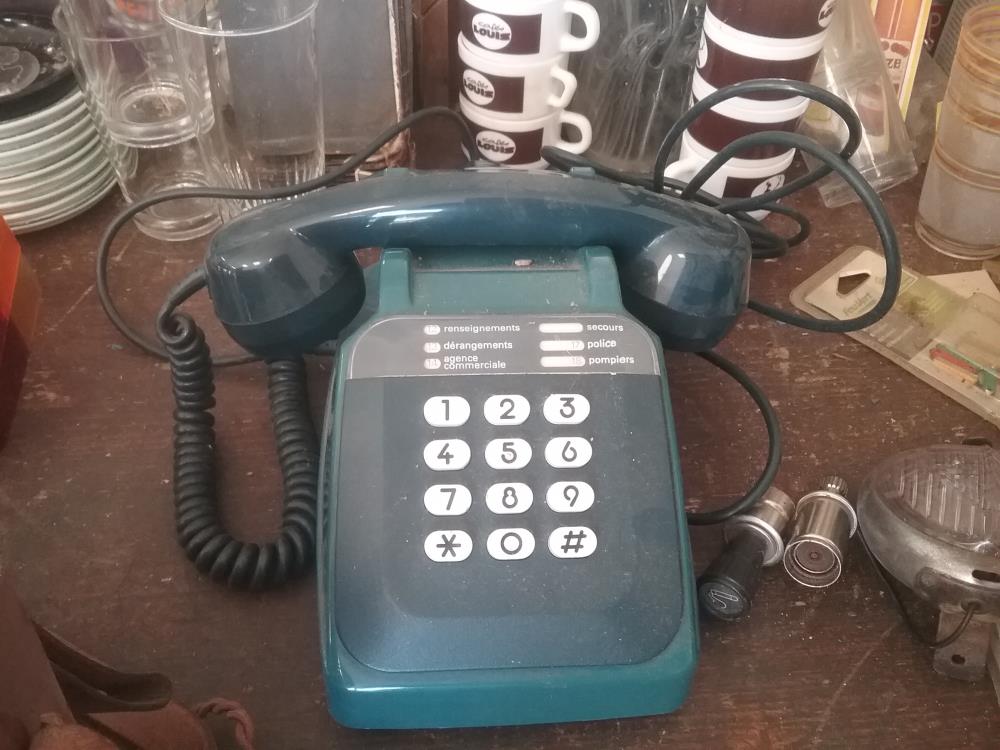 TELEPHONE VINTAGE BLEU