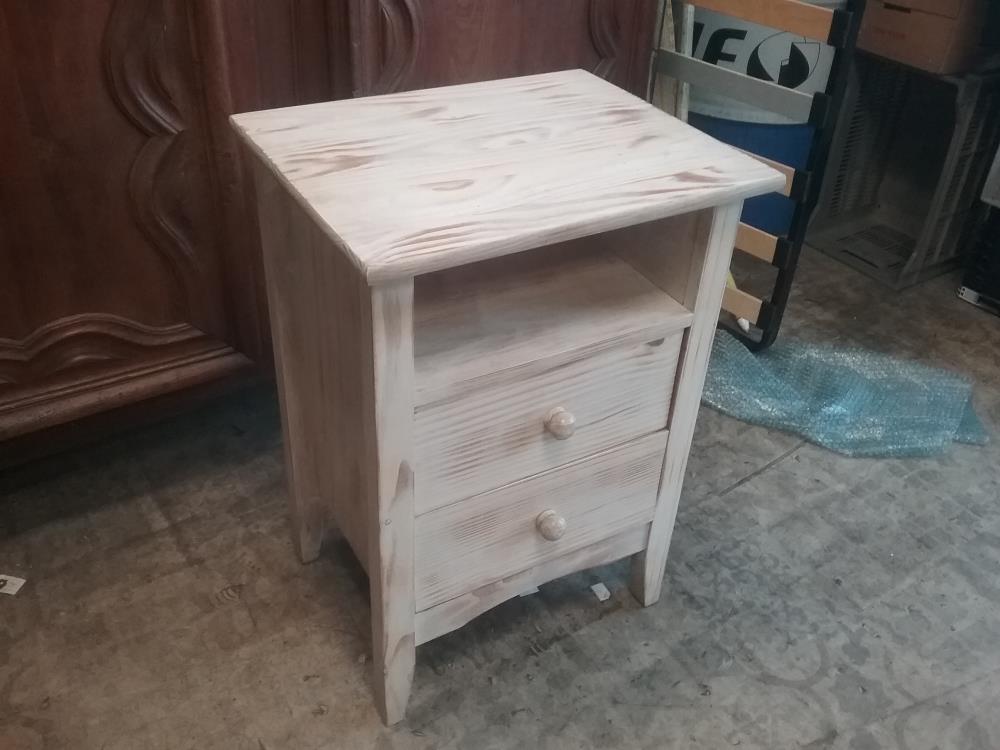 CHEVET PIN PATINE 2T