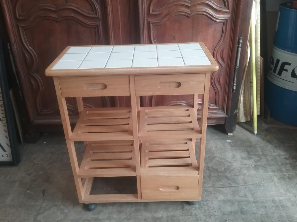 DESSERTE CUISINE CARRELEE