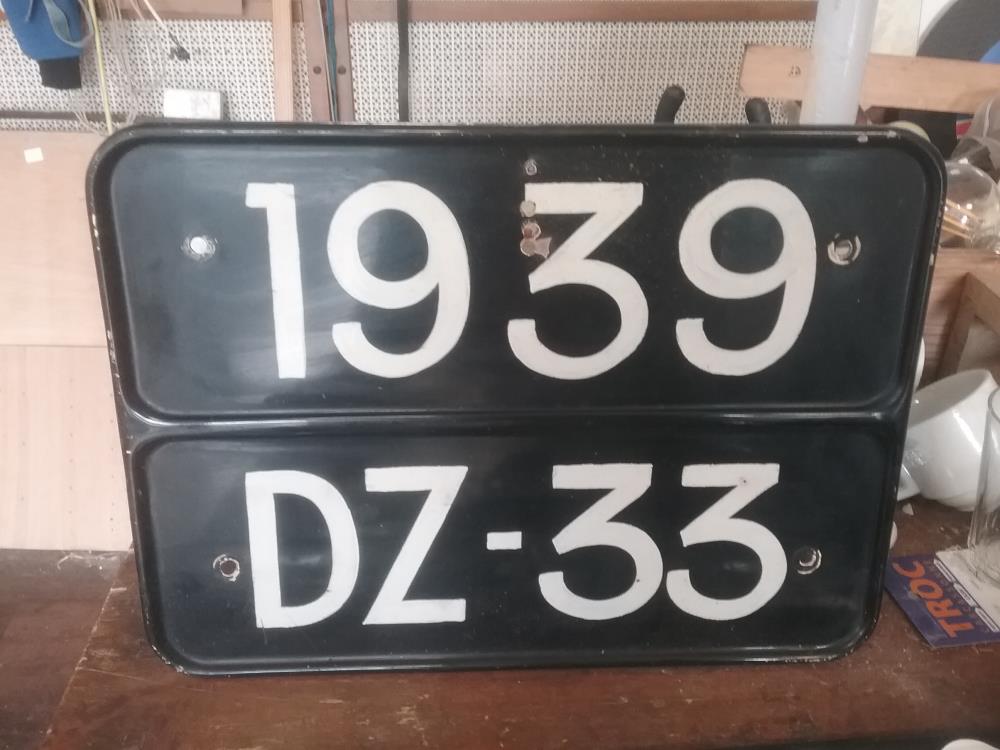 PLAQUE AUTO ANCIENNE TOLE