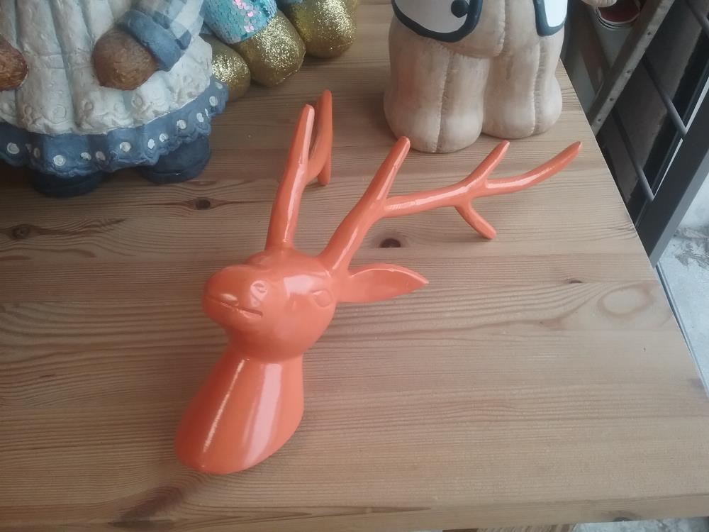 PATERE CERF ORANGE METAL