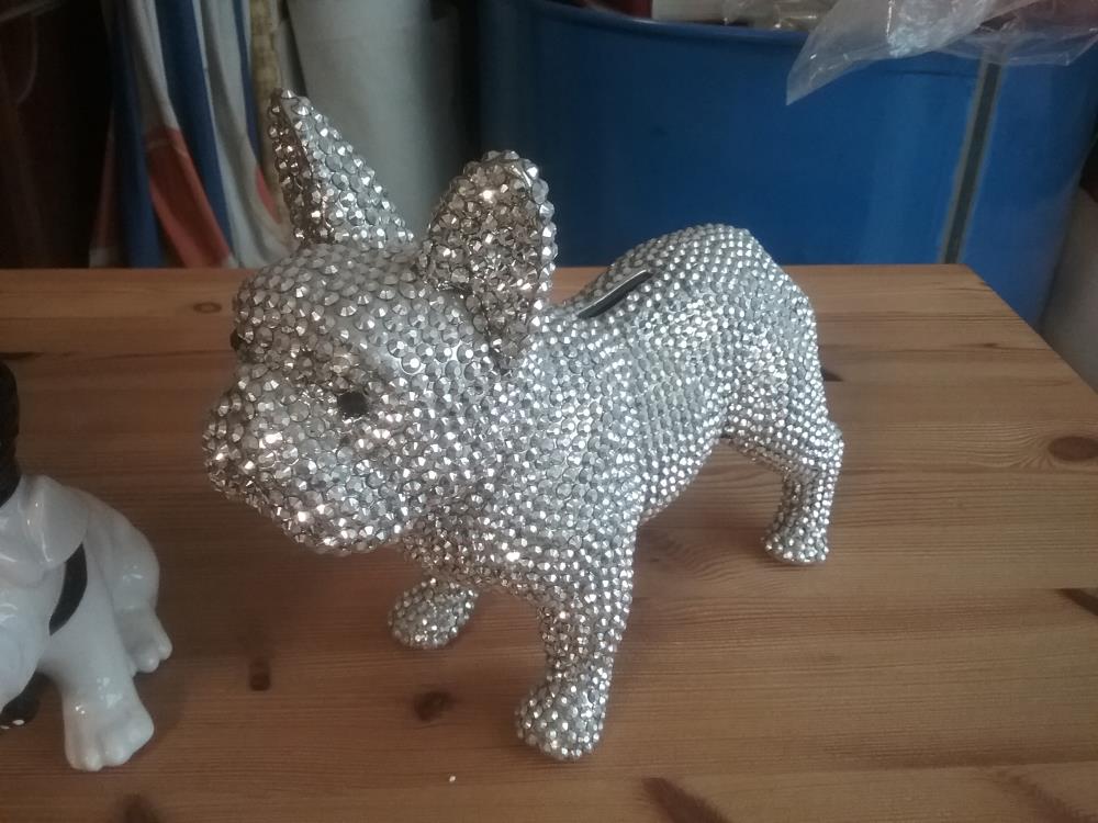 TIRELIRE CHIEN PAILLETTES 