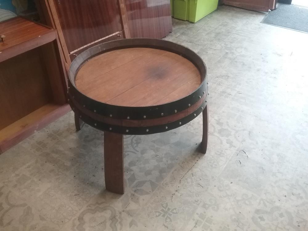 TABLE BASSE TONNEAU 