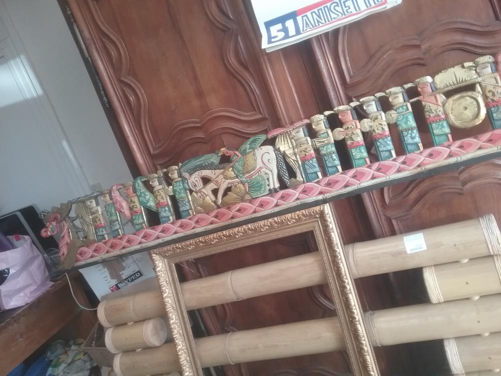 FRISE BOIS SCULPTE ASIE