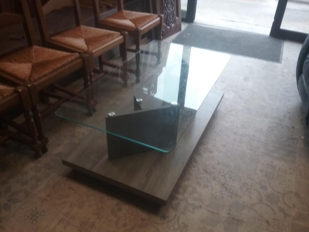 TABLE BASSE VERRE