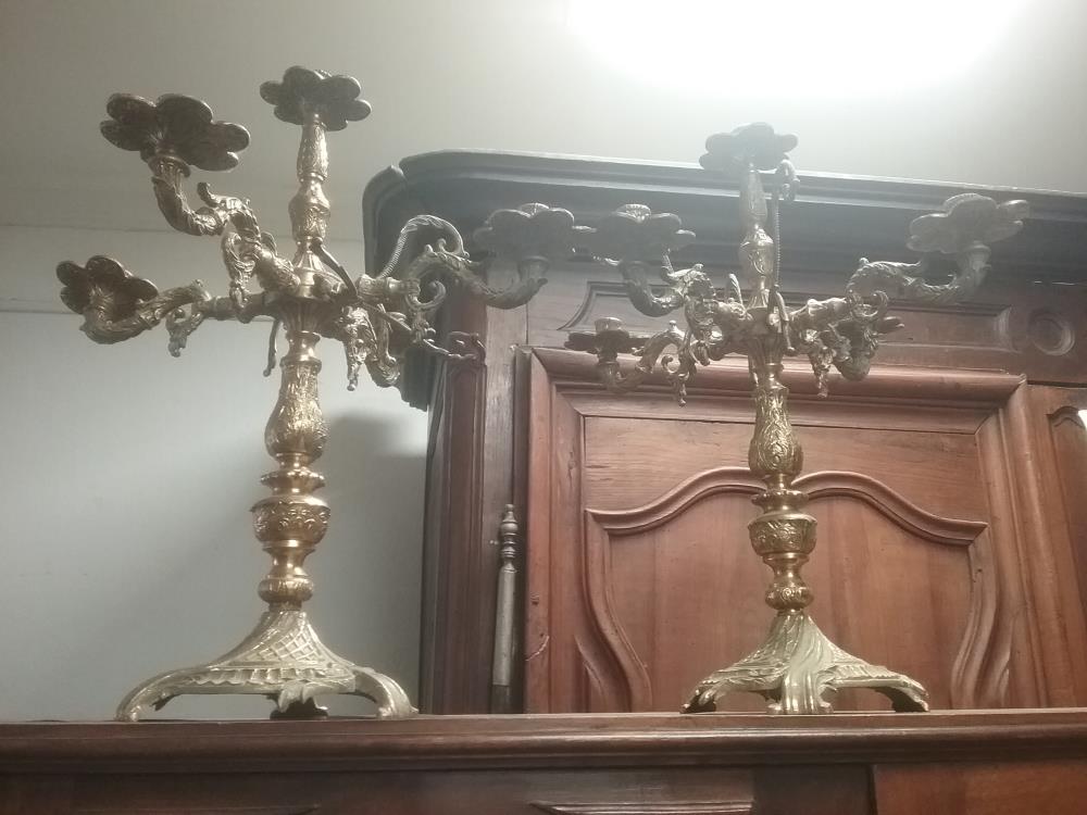 PAIRE DE CANDELABRES 