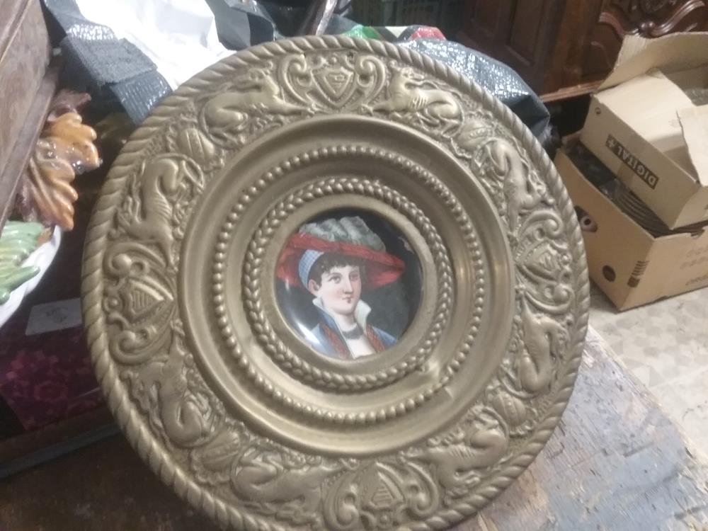 ASSIETTE CU ET PORCELAINE PIENTE