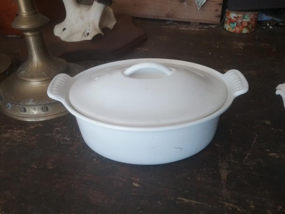 COCOTTE LECREUSET BLANCHE