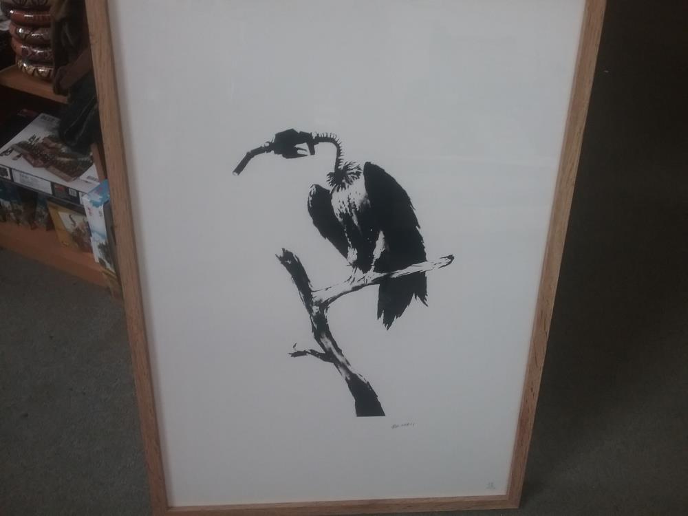 LITHOGRAPHIE SIGNEE BANKSY 38/150 AVEC CERTIFICAT D AUTHENTICITÉ