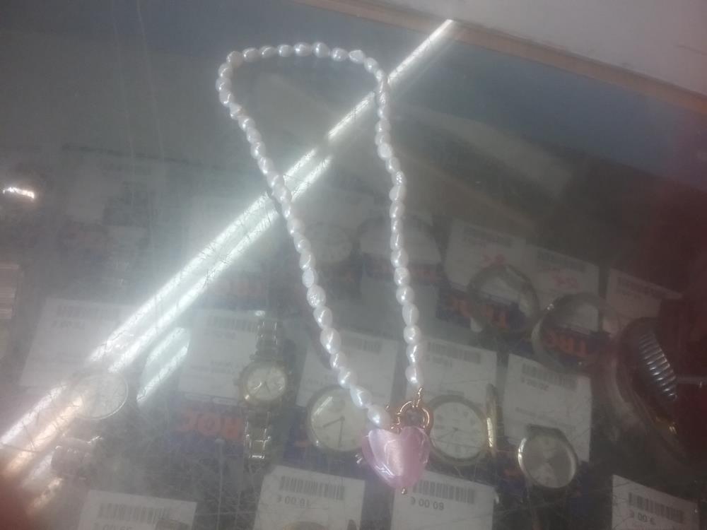 COLLIER PERLES BAROQUES 45CM 