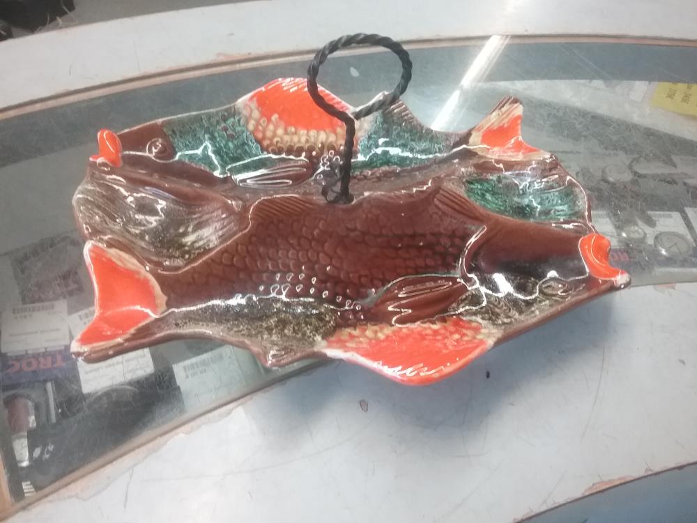 PLAT DOUBLE POISSONS VALLAURIS 