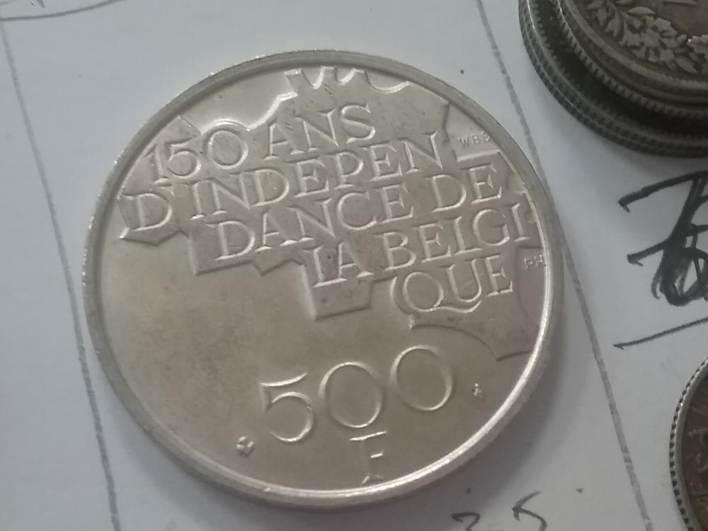 500FCS BELGE 150 ANS ARGENT