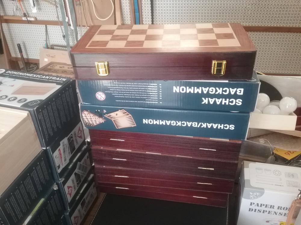 BACKGAMMON ECHEC BOIS PM