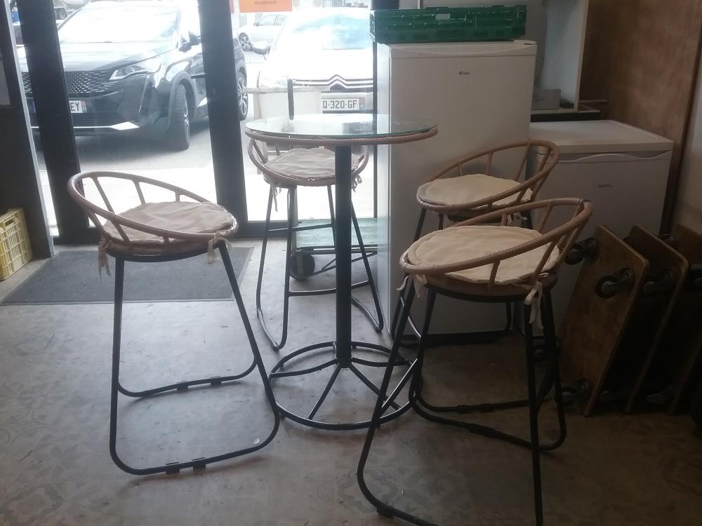 SALON JARDIN 5P ROTIN