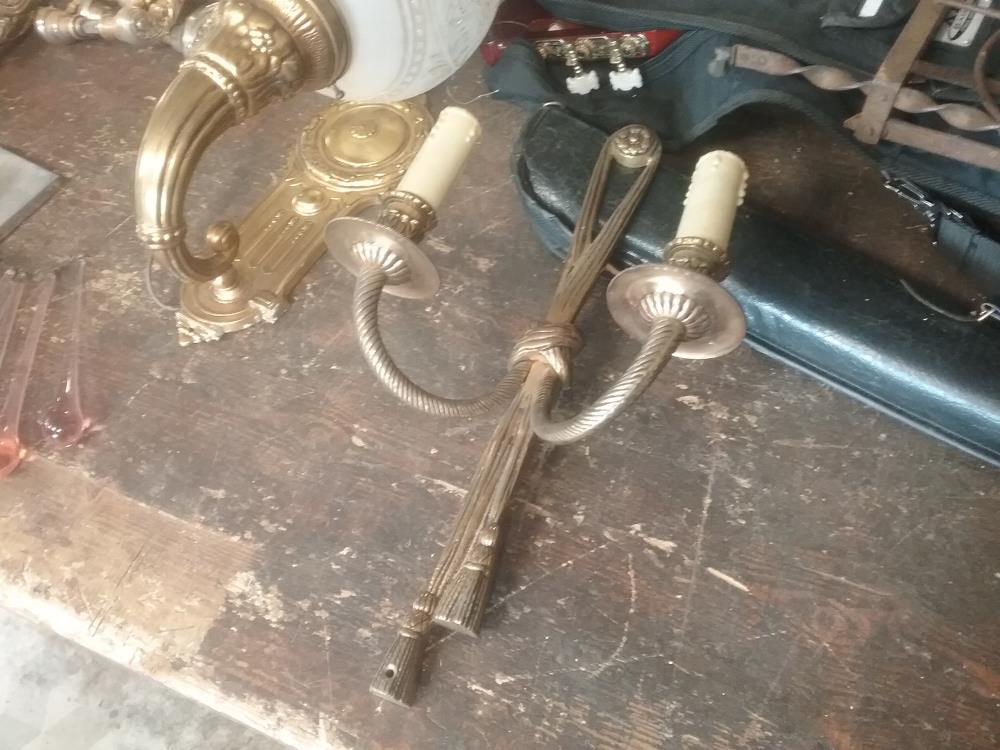 APPLIQUE DOUBLE BRONZE NOEUF