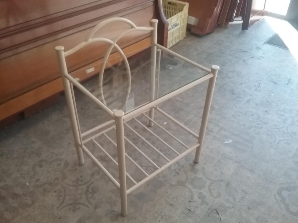 CHEVET METAL ET VERRE 