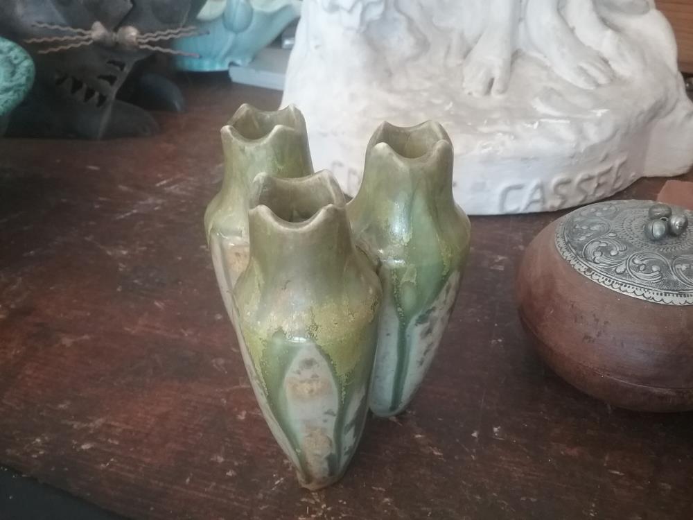 TRIPLE VASE VERNISSE