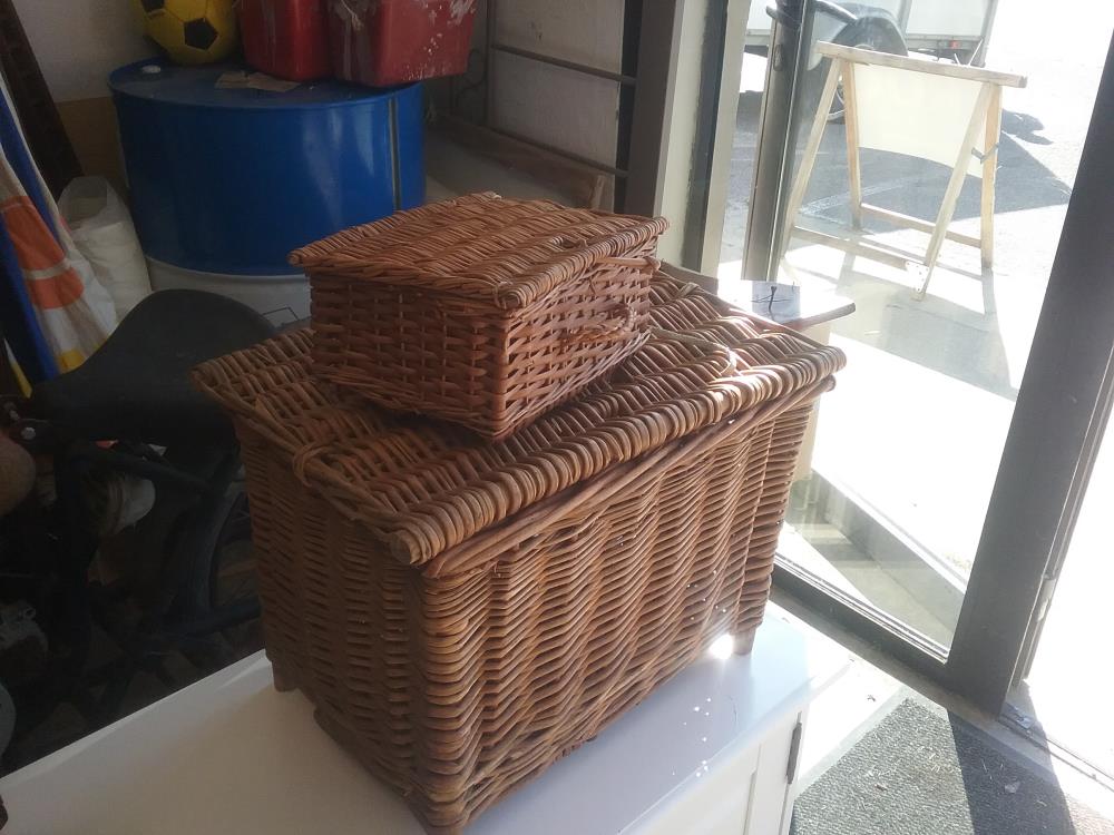 2 PANIERS OSIERS 