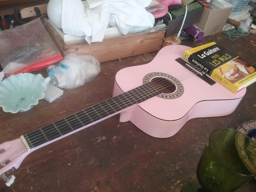 GUITARE ROSE ET MANUEL