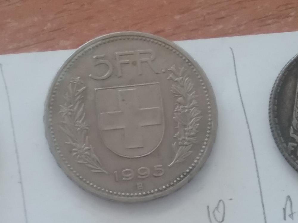 5 FRANCS SUISSE 1995