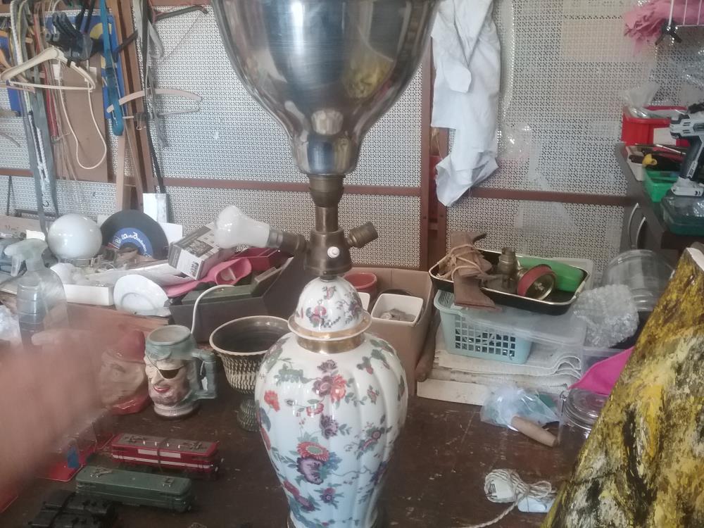 LAMPE ANGLAISE DECOR ASIE