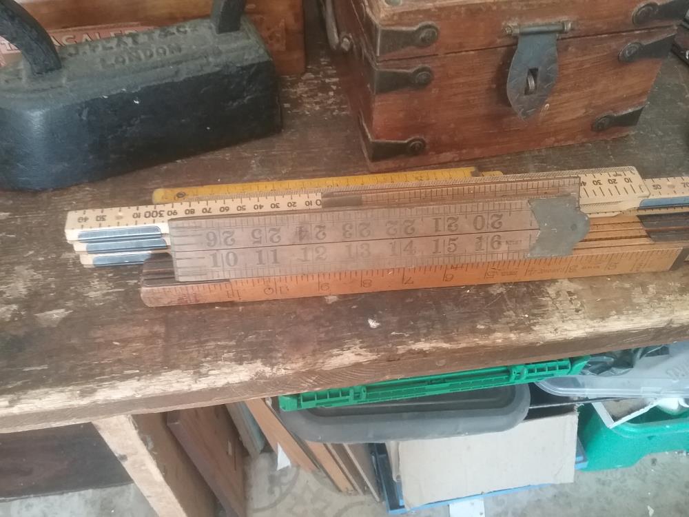 LOT DE REGLES ANCIENNES ARCHITECTE