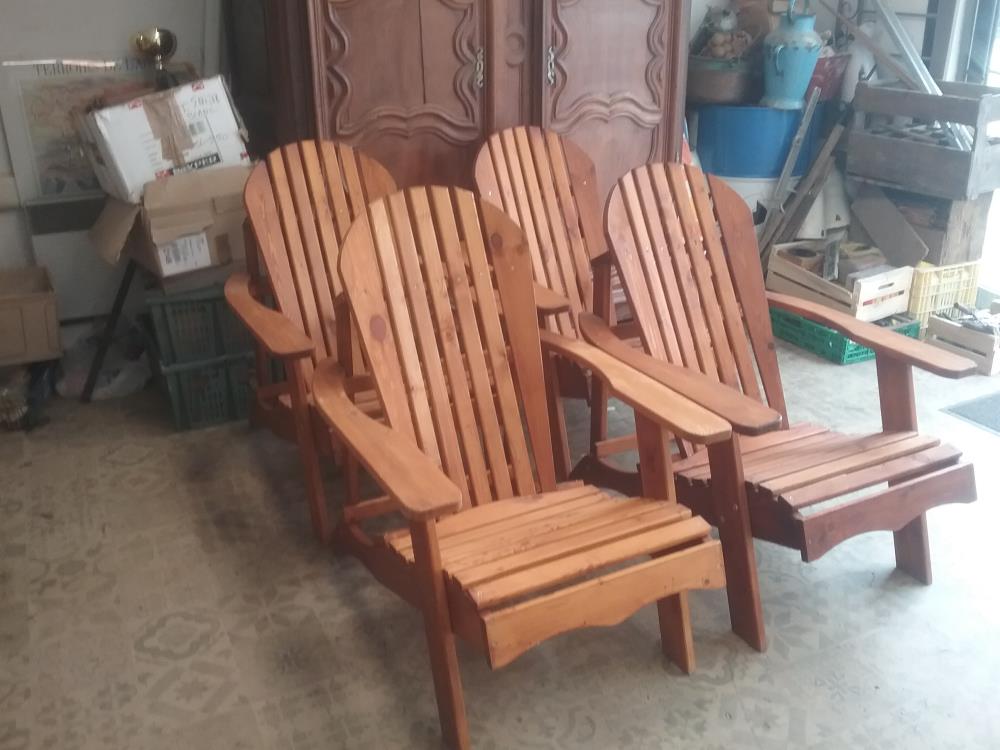 FAUTEUIL BOIS JARDIN