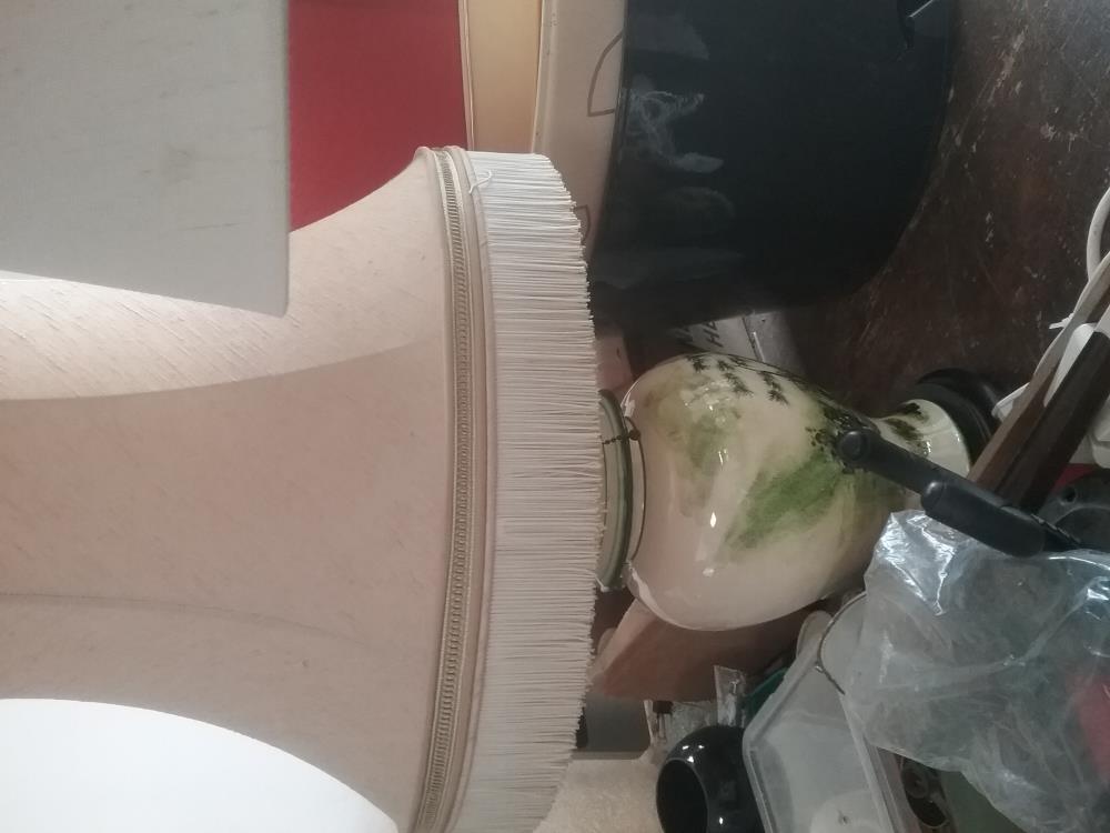 LAMPE CERAMIQUE PEINTE