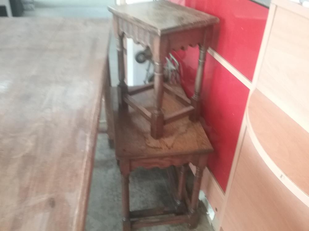 3 TABLES GIGOGNES RUSTIQUE