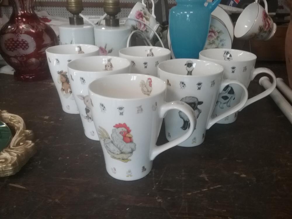 6 MUG ANIMAUX