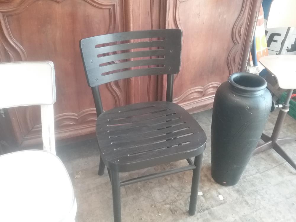 CHAISE NOIRE BOIS 