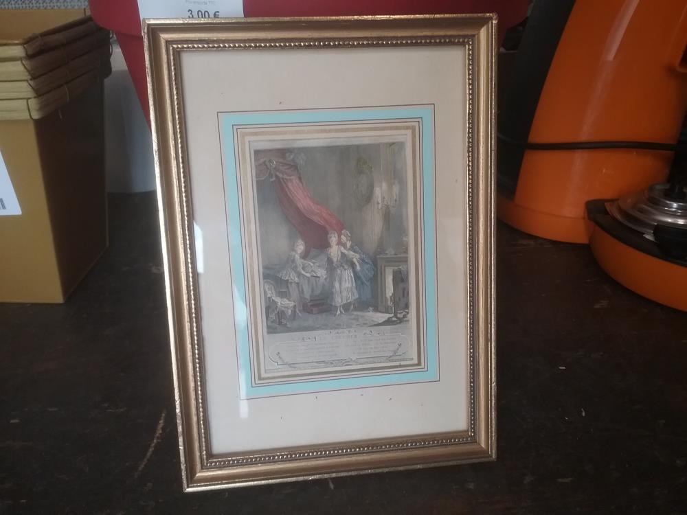 GRAVURE PM LE COUCHER